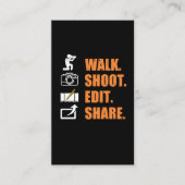 Foto van Gezegde Cameraman Visitekaartje (Voorkant)