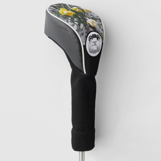 Foto van Ghost Crab Silhouette Monogram Golfheadcover (Schuin)