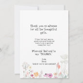 Foto van Girl Foto Foto van Baby Point of Uitzicht Bedankkaart (Achterkant)