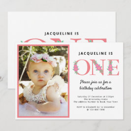 Foto van Girls 1st Birthday Kaart