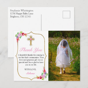  foto van Girls First Heilige Commune Hartelijk da Briefkaart