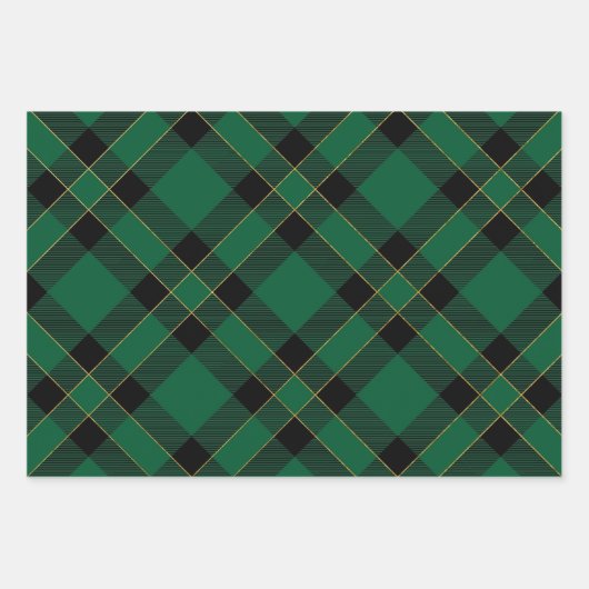 Foto van Glam Pset met kerstfeestdag Inpakpapier Vel (Voorkant 3)