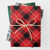 Foto van Glam Pset met kerstfeestdag Inpakpapier Vel (In situ)