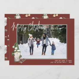 Foto van Gnomes kerst Woodland Feestdagenkaart