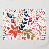 Foto van GOLD Botanical Lijst Folie Feestdagenkaart (Achterkant)