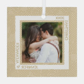 Foto van Gold en Ivory Glas Ornament (Achterkant)