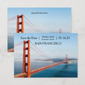 Foto van Golden Gate Bridge - 3x5 Save the Date (Voorkant / Achterkant)