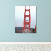 Foto van Golden Gate Bridge Wrapped Canvas Afdruk (Insitu (Houten vloer))