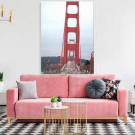 Foto van Golden Gate Bridge Wrapped Canvas Afdruk