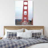 Foto van Golden Gate Bridge Wrapped Canvas Afdruk (Insitu (Slaapkamer))
