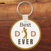 Foto van Golfer Best Pap Ever Fathers Day Sleutelhanger (Achterkant)
