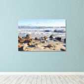 Foto van golven in de Atlantische Oceaan Canvas Afdruk (Insitu (Houten vloer))