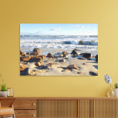 Foto van golven in de Atlantische Oceaan Canvas Afdruk (Insitu (Woonkamer))