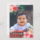 Foto van goudroze waterverf Annaprashan Kaart (Achterkant)