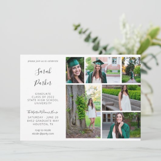Foto van Graduation Party Modern 6 Kaart (Staand voorkant)