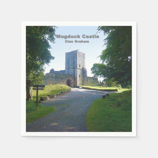 Foto van Graham Clan's Mugdock Castle Servetten (Voorkant)
