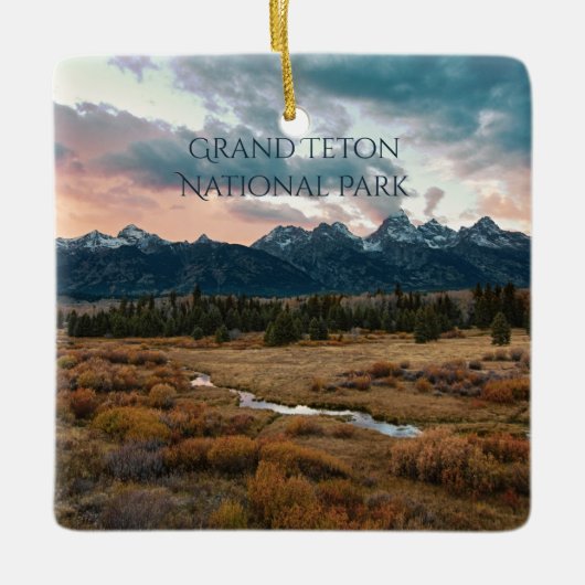 Foto van Grand Teton National Park Mountain Keramisch Ornament (Voorkant)