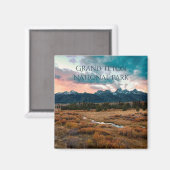 Foto van Grand Teton National Park Mountain Magneet (Voorkant / Achterkant)