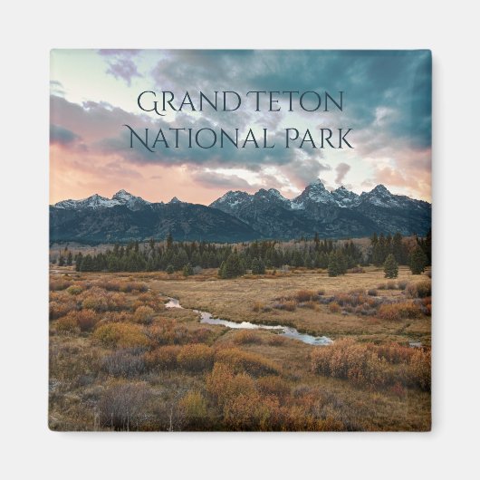 Foto van Grand Teton National Park Mountain Magneet (Voorkant)