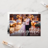 Foto van Grateful Cute Wedding Kaart (Voorkant / Achterkant in situ)