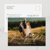 Foto van Grateful Weddenschap Foto Briefkaart (Voorkant / Achterkant)