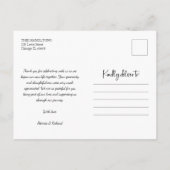 Foto van Grateful Weddenschap Foto Briefkaart (Achterkant)