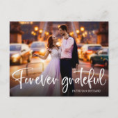 Foto van Grateful Weddenschap Foto Briefkaart (Voorkant)