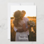 Foto van Grateful Weddenschap Foto Flat Hartelijk  Bedankkaart (Achterkant)