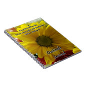 Foto van Gratitude Journal Yellow Daisy Notitieboek (Rechterzijde)