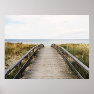 FOTO VAN GRAY WOODEN BRIDGE POSTER