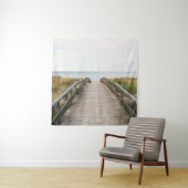 FOTO VAN GRAY WOODEN BRIDGE WANDKLEED (In situ)