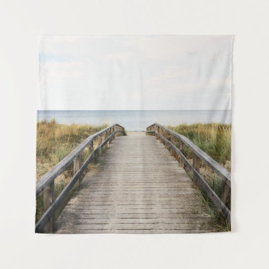 FOTO VAN GRAY WOODEN BRIDGE WANDKLEED (Voorkant)