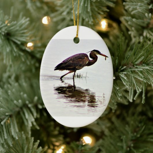 Foto van Great Blue Heron Keramisch Ornament (Boom)