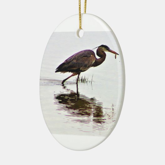 Foto van Great Blue Heron Keramisch Ornament (Links)