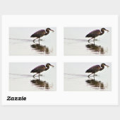 Foto van Great Blue Heron Rechthoekige Sticker (Vel)