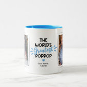 Foto van Greatest Poppop Vaderdag 2 Tweekleurige Koffiemok (Center)