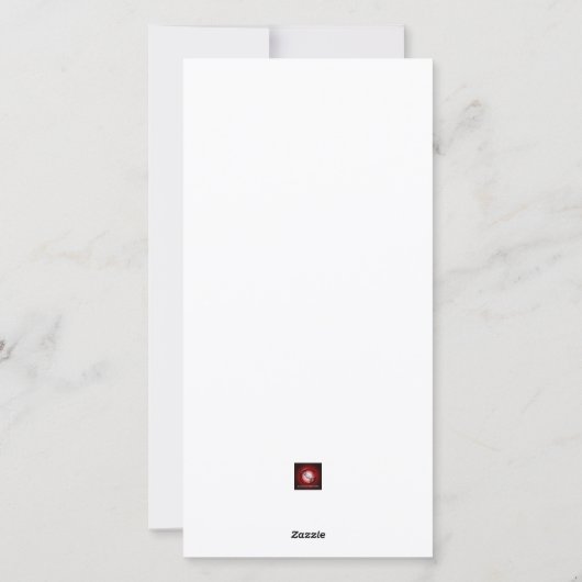 Foto van Green and Gold  Holly Feestdagenkaart (Achterkant)