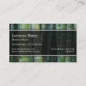 Foto van Green Bamboo Visitekaartje (Achterkant)