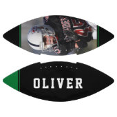 Foto van Green Black Stripes Player American Football (Panelen)