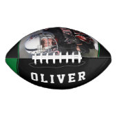 Foto van Green Black Stripes Player American Football (Voorkant)