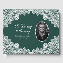 Foto van Green  Floral Lace Memorial