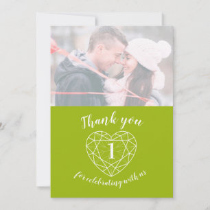 Foto van Green Peridot: 1 jaar Bedankkaart