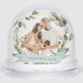 Foto van Greenery & Pine Cone Wreath Sneeuwbol (Voorkant)