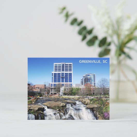 Foto van Greenville South Carolina Travel Briefkaart (Staand voorkant)