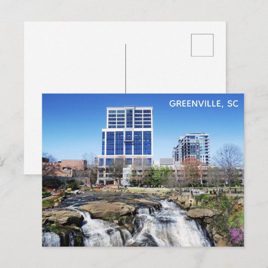 Foto van Greenville South Carolina Travel Briefkaart (Voorkant / Achterkant)