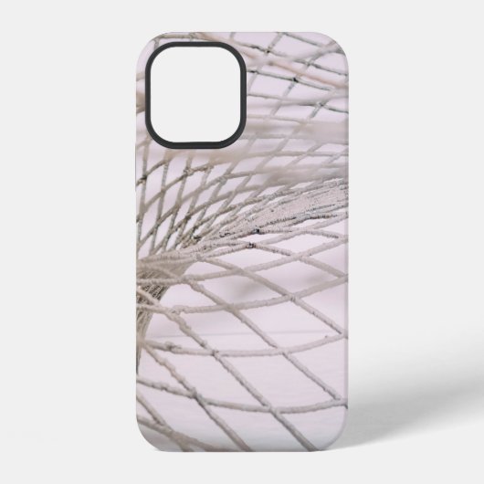 Foto van grijs net iPhone hoesje (Achterkant)
