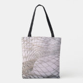 Foto van grijs net tote bag (Achterkant)