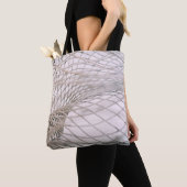 Foto van grijs net tote bag (Dichtbij)