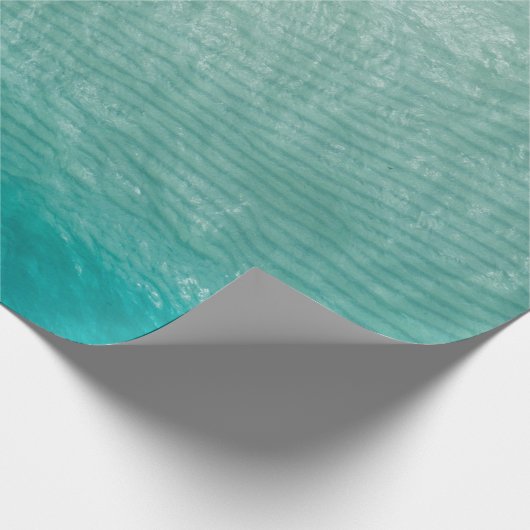 Foto van groene doek sluiten cadeaupapier (Hoek)