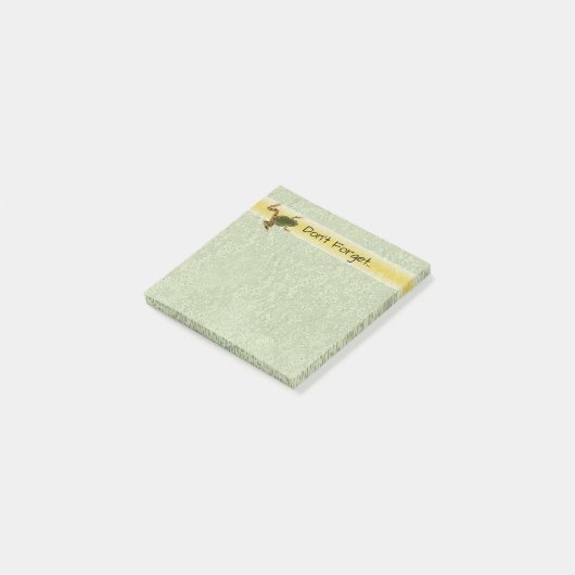 Foto van groene kikker post-it® notes (Schuin)